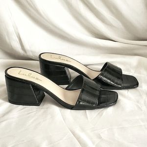 Black Block Heels